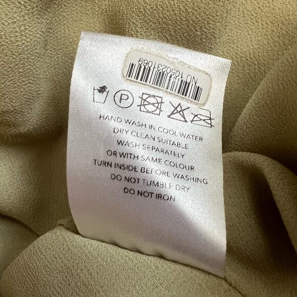 Third Form Women’s Crush Bias One Shoulder Silky Midi Dress In Apple Green Sz 2 - Picture 12 of 14